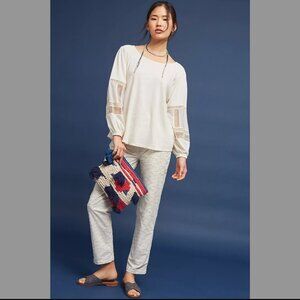 Anthropologie Guest Editor Sia Embroidered Peasant Top NWT